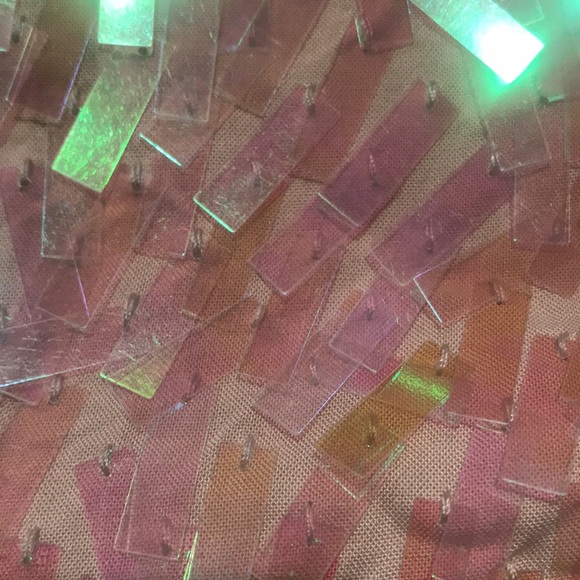 Free People Confetti Style VNeck Front/Back Mini Dress Lined With Pockets M. NWT - Picture 3 of 6